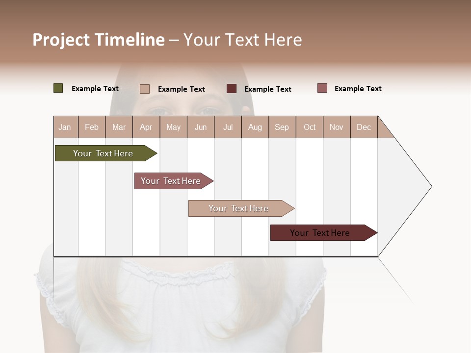 Cute Blonde PowerPoint Template