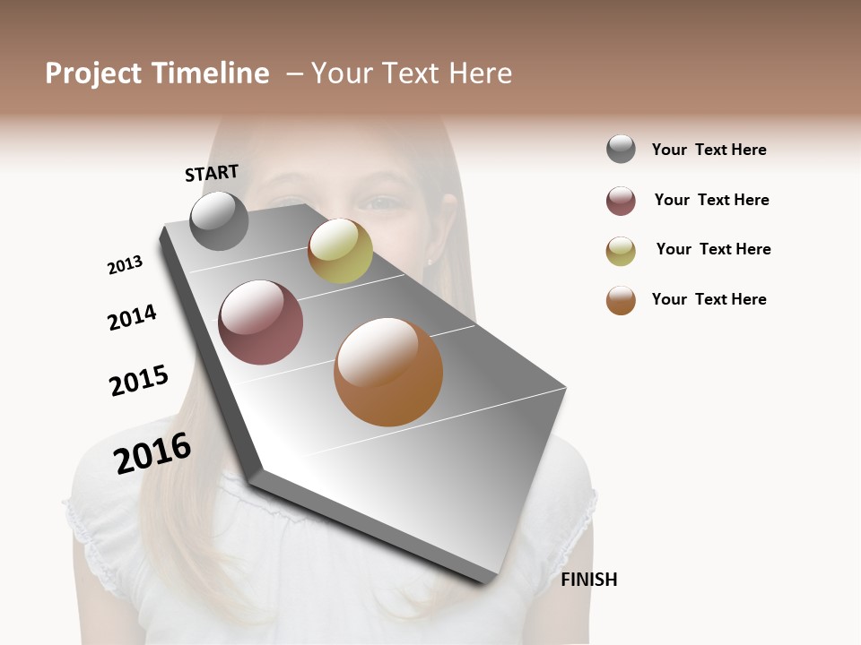 Cute Blonde PowerPoint Template