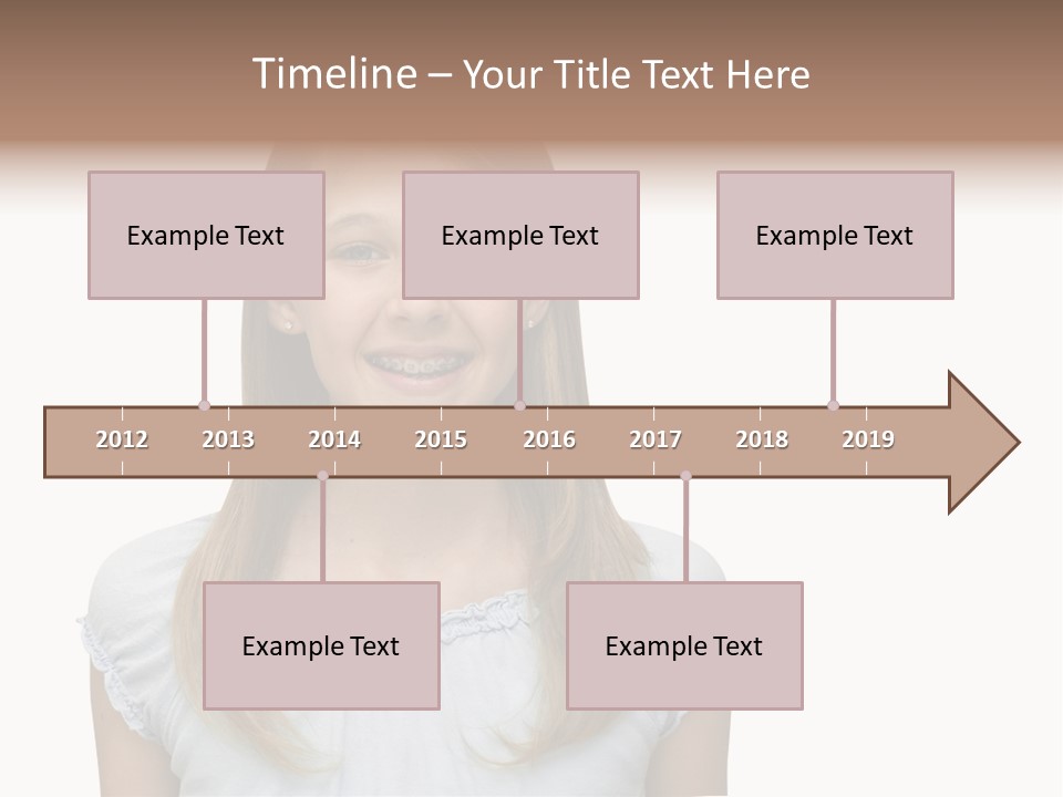 Cute Blonde PowerPoint Template