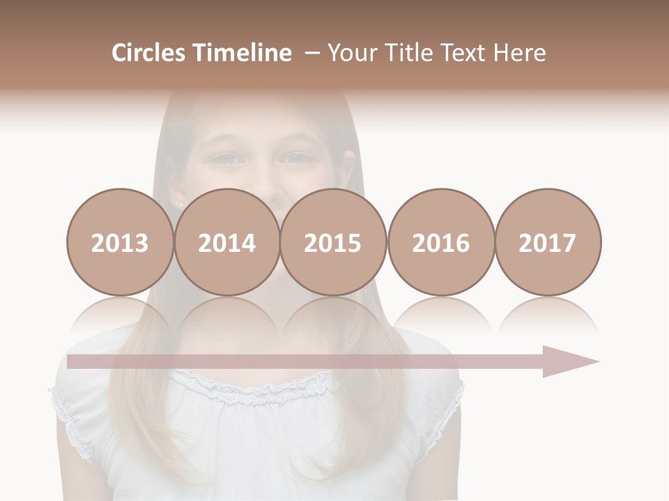 Cute Blonde PowerPoint Template