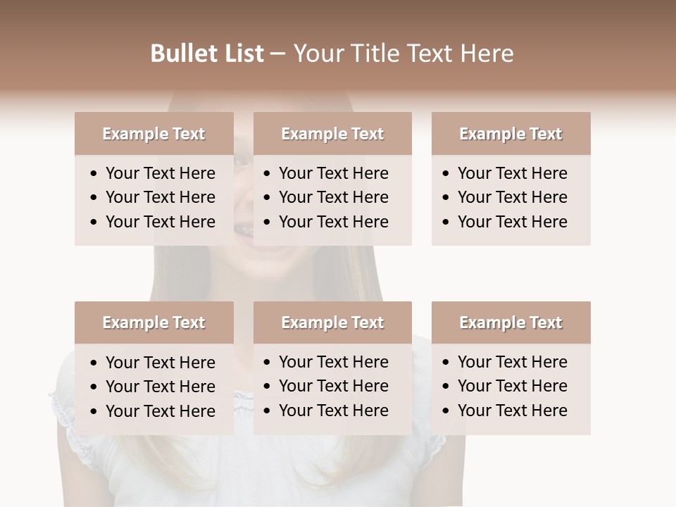 Cute Blonde PowerPoint Template