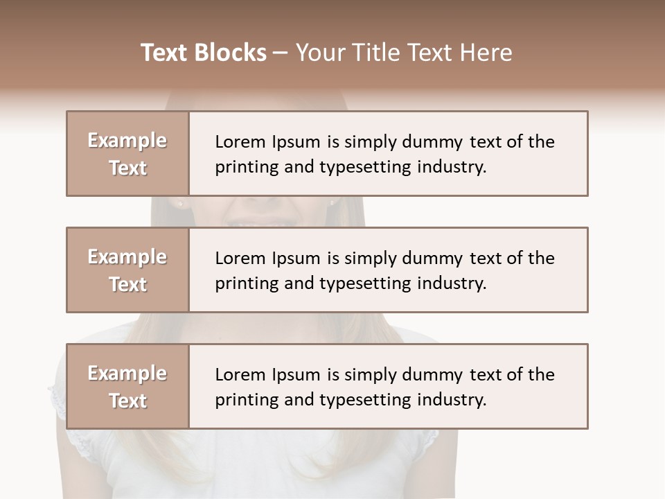 Cute Blonde PowerPoint Template