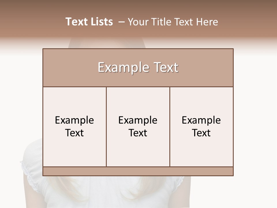 Cute Blonde PowerPoint Template