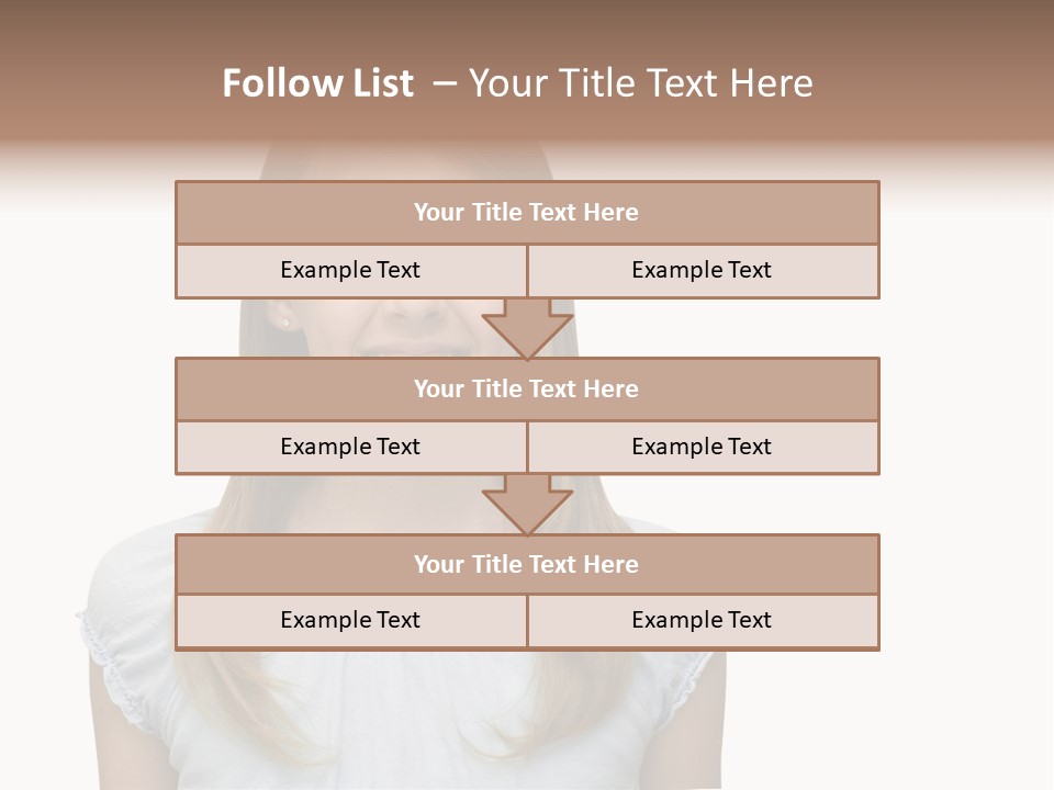 Cute Blonde PowerPoint Template