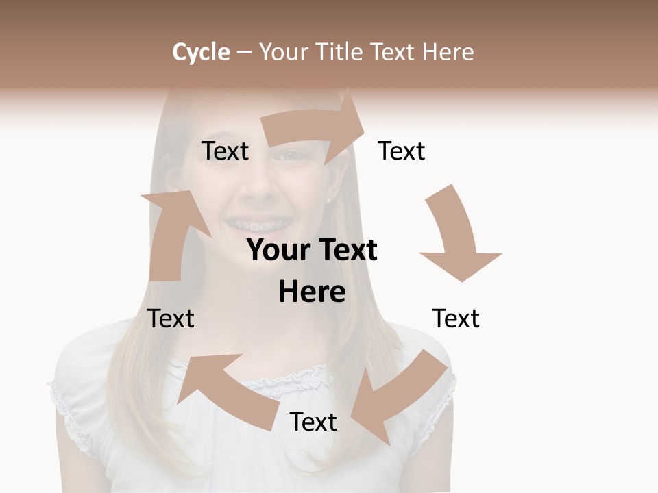 Cute Blonde PowerPoint Template