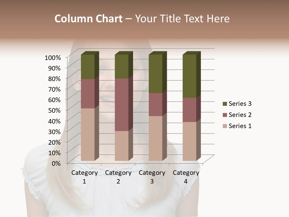 Cute Blonde PowerPoint Template