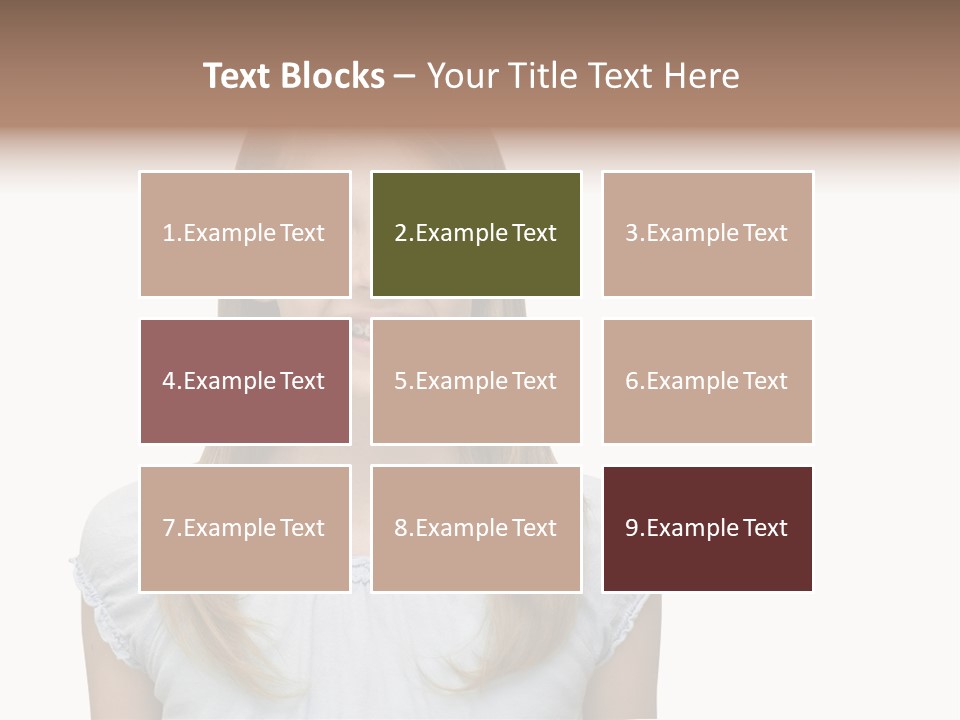 Cute Blonde PowerPoint Template