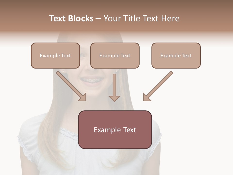 Cute Blonde PowerPoint Template