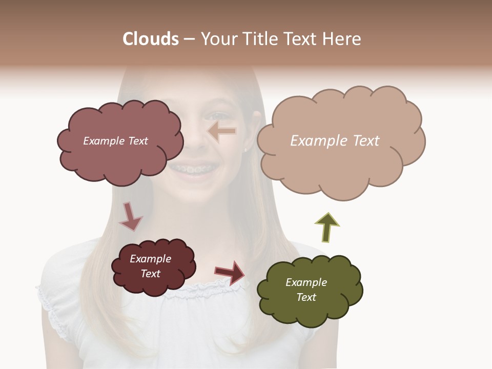 Cute Blonde PowerPoint Template