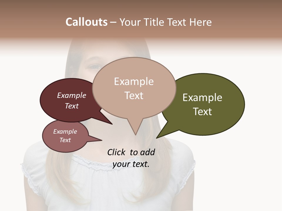 Cute Blonde PowerPoint Template