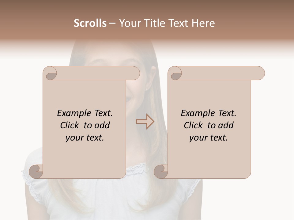 Cute Blonde PowerPoint Template