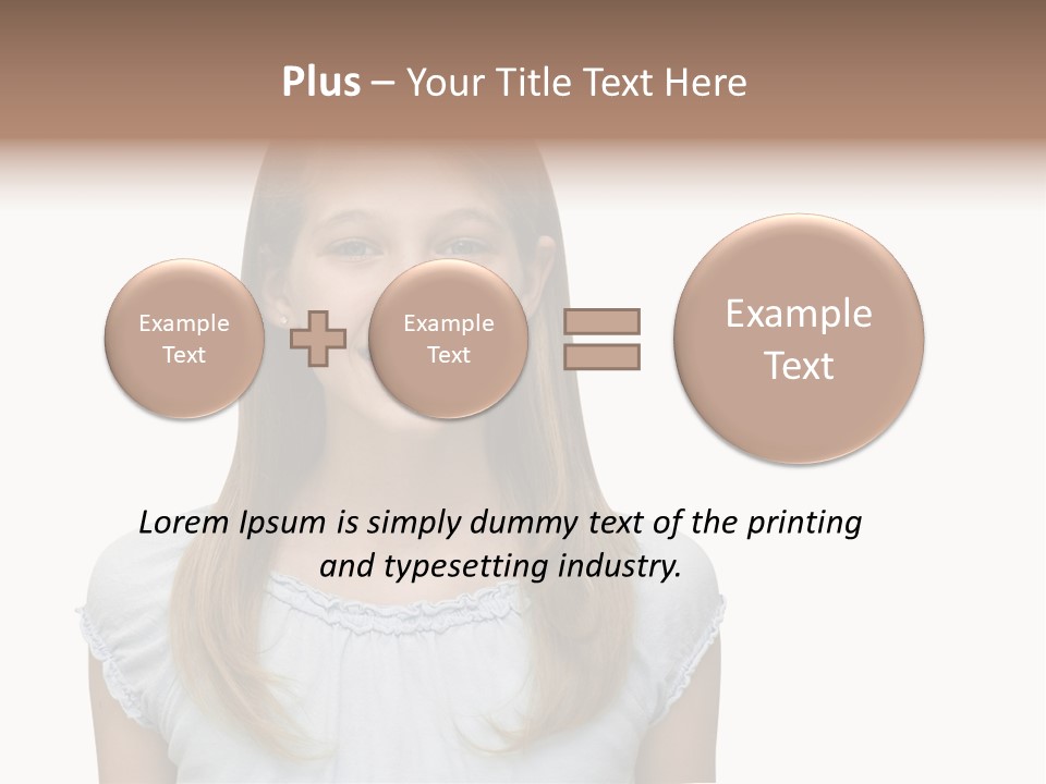 Cute Blonde PowerPoint Template