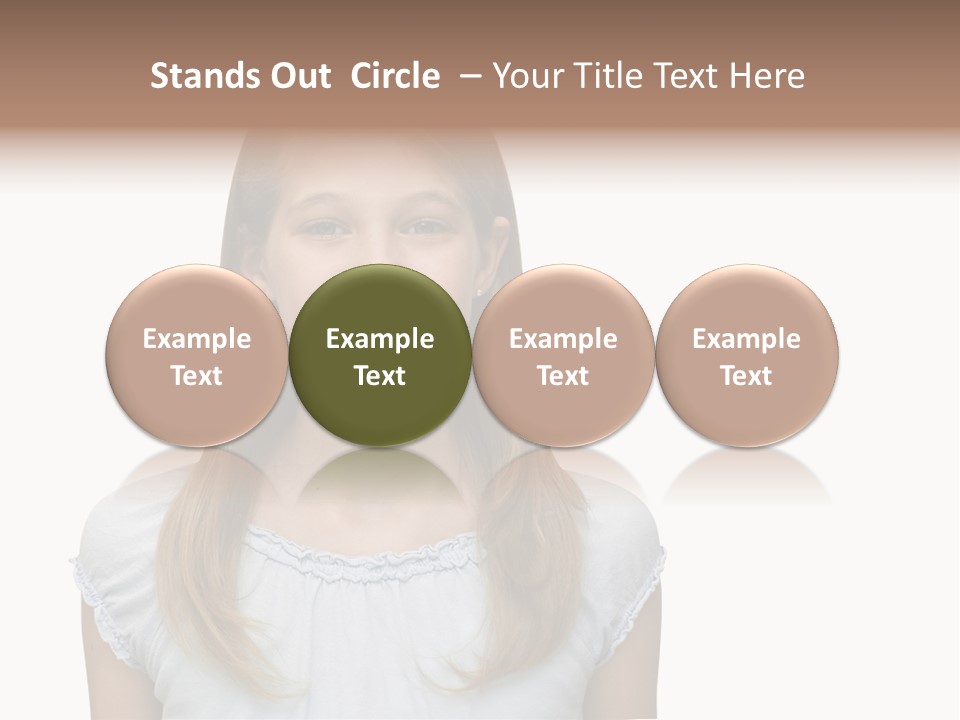 Cute Blonde PowerPoint Template