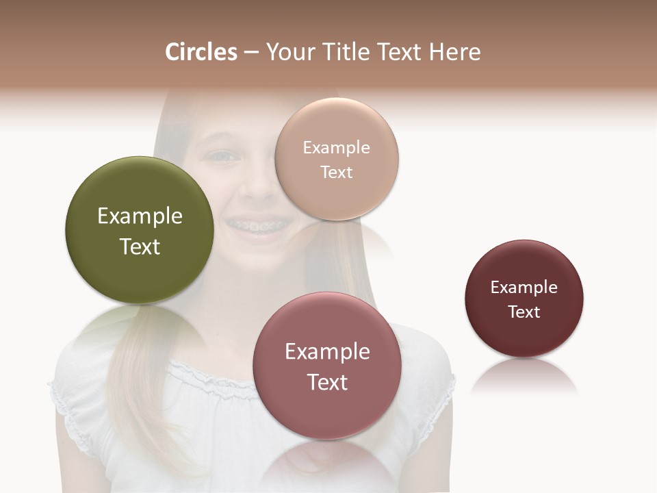 Cute Blonde PowerPoint Template