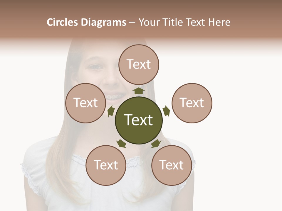 Cute Blonde PowerPoint Template