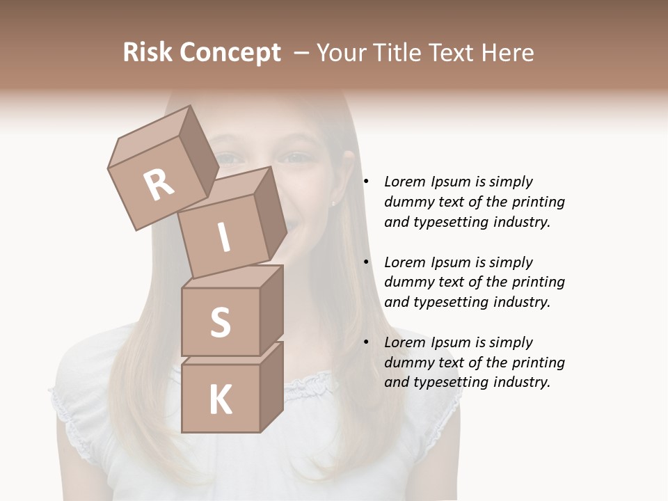 Cute Blonde PowerPoint Template