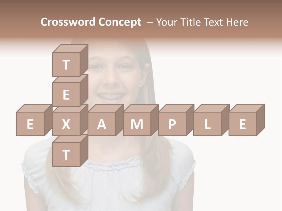 Cute Blonde PowerPoint Template