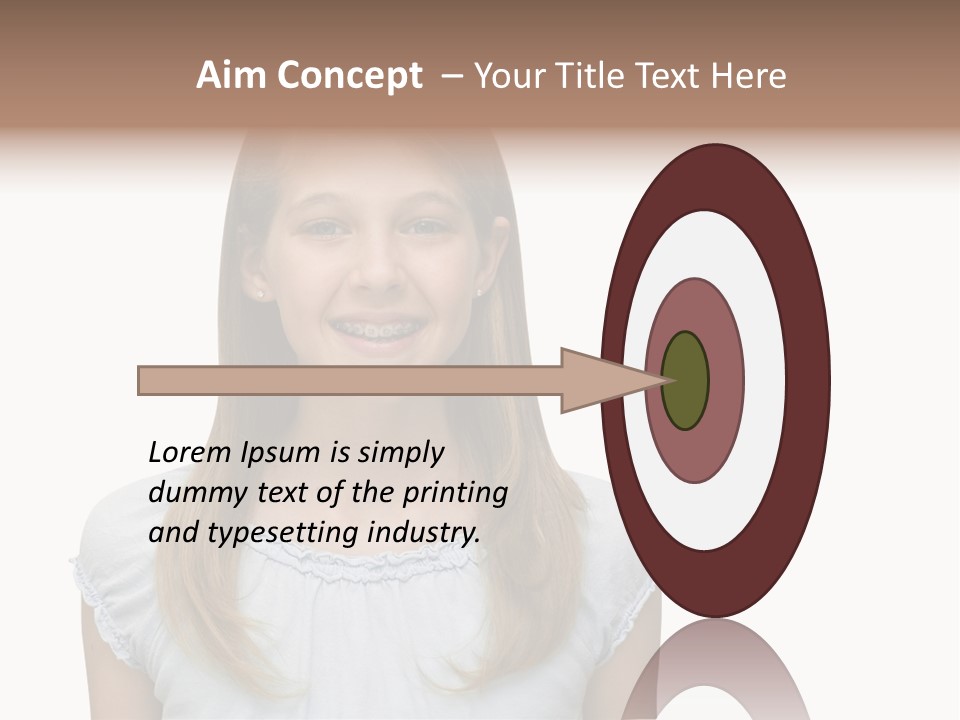 Cute Blonde PowerPoint Template