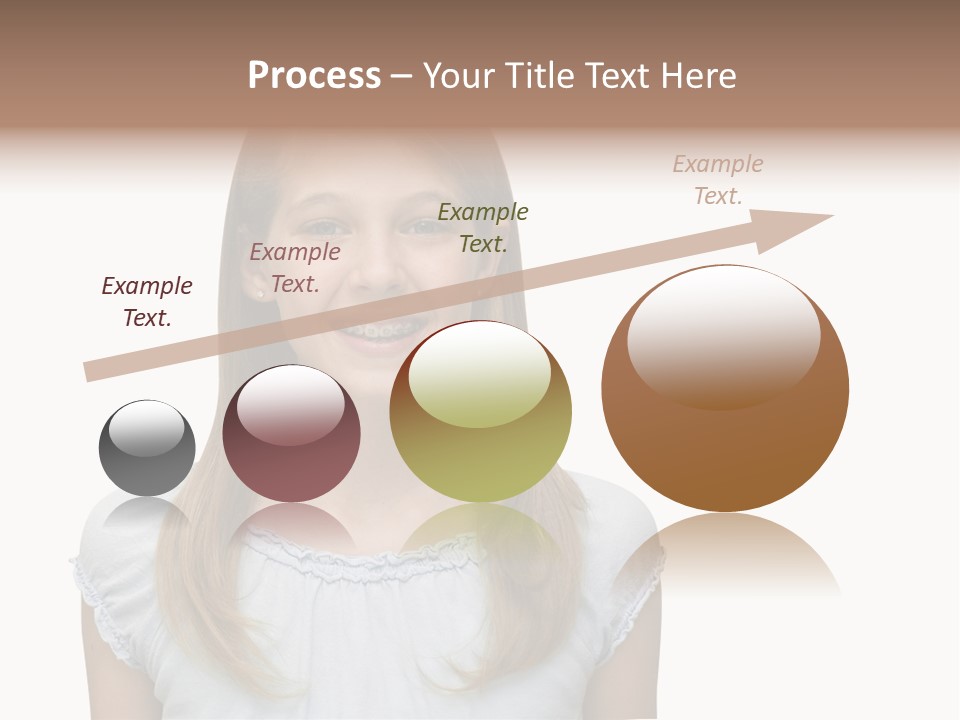 Cute Blonde PowerPoint Template