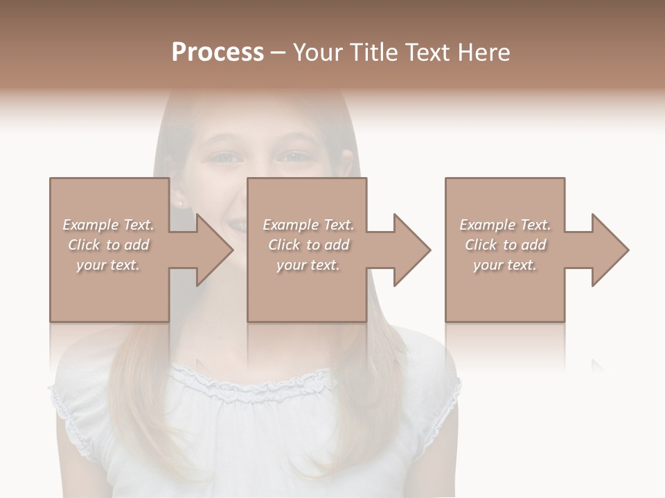 Cute Blonde PowerPoint Template