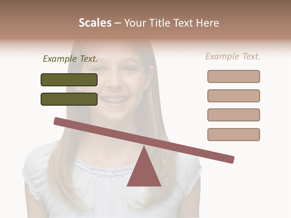 Cute Blonde PowerPoint Template