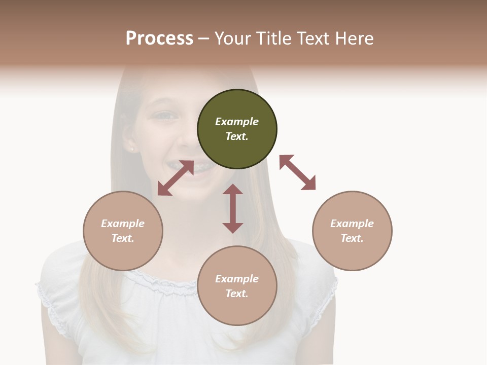 Cute Blonde PowerPoint Template