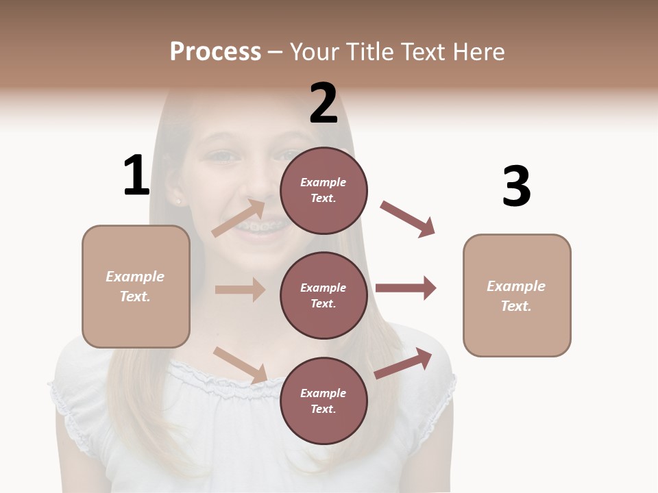 Cute Blonde PowerPoint Template