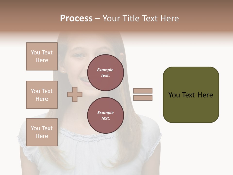 Cute Blonde PowerPoint Template
