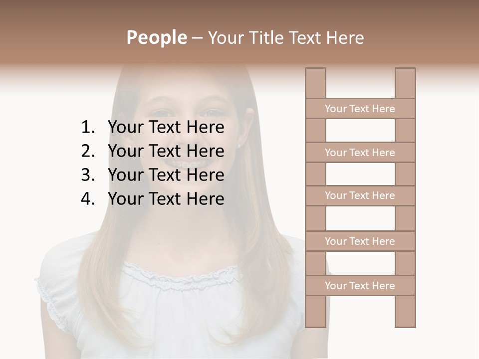 Cute Blonde PowerPoint Template