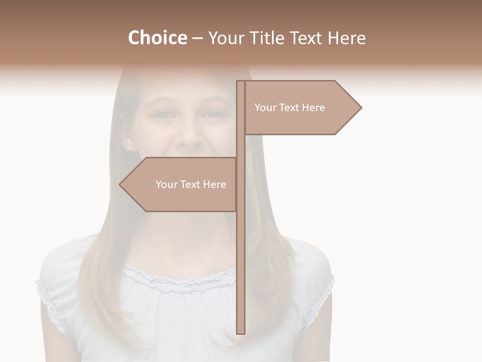 Cute Blonde PowerPoint Template