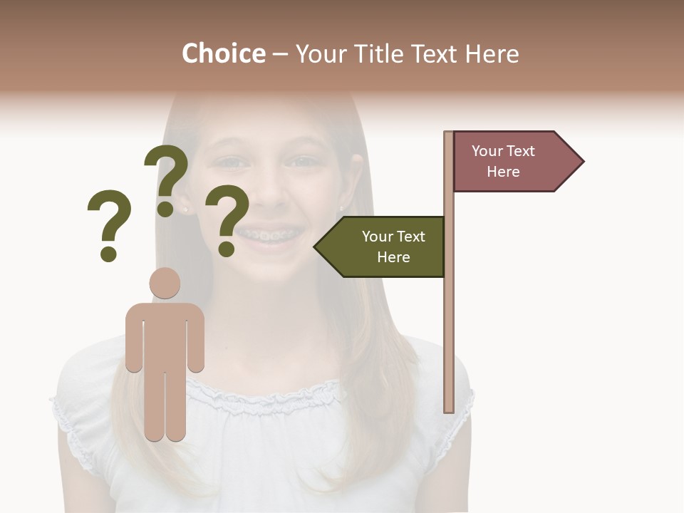 Cute Blonde PowerPoint Template