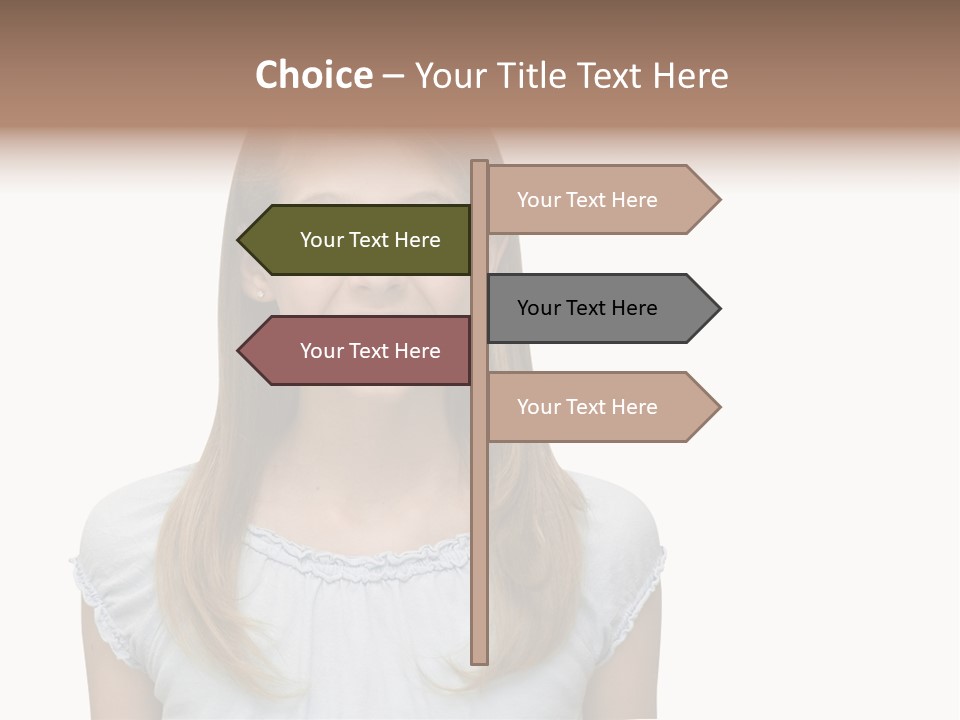 Cute Blonde PowerPoint Template