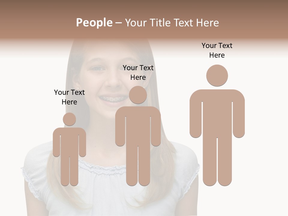 Cute Blonde PowerPoint Template
