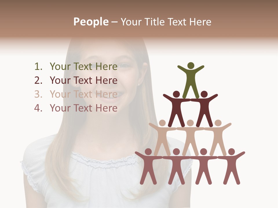 Cute Blonde PowerPoint Template