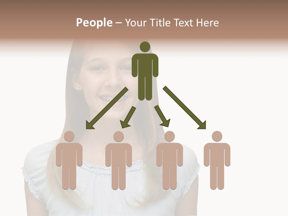 Cute Blonde PowerPoint Template