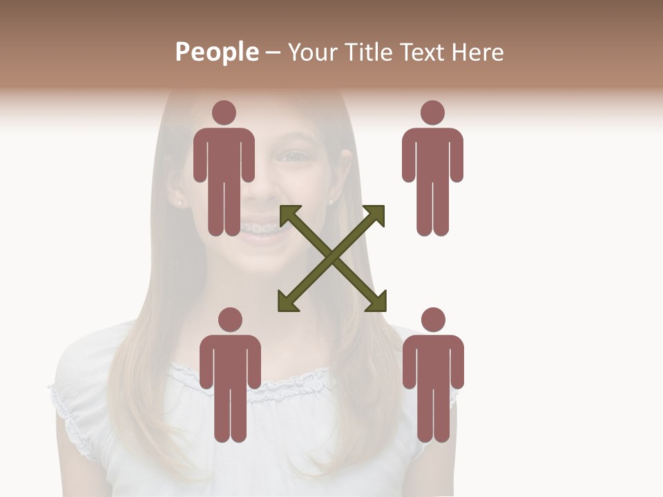 Cute Blonde PowerPoint Template