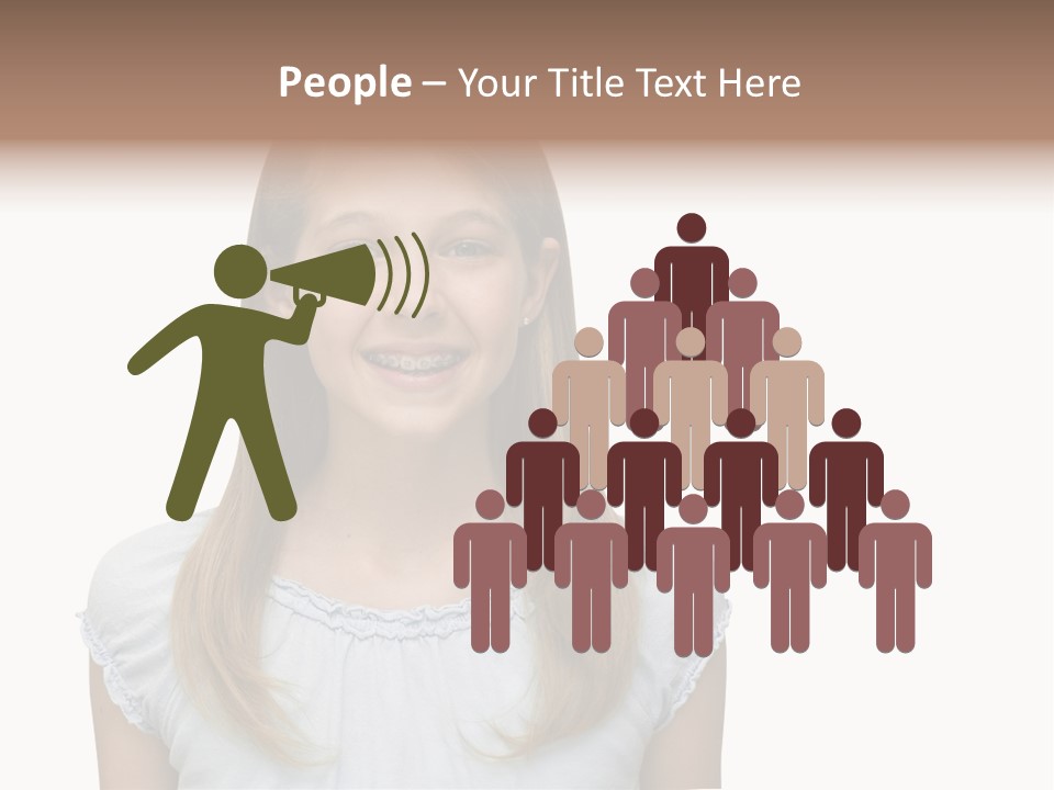 Cute Blonde PowerPoint Template