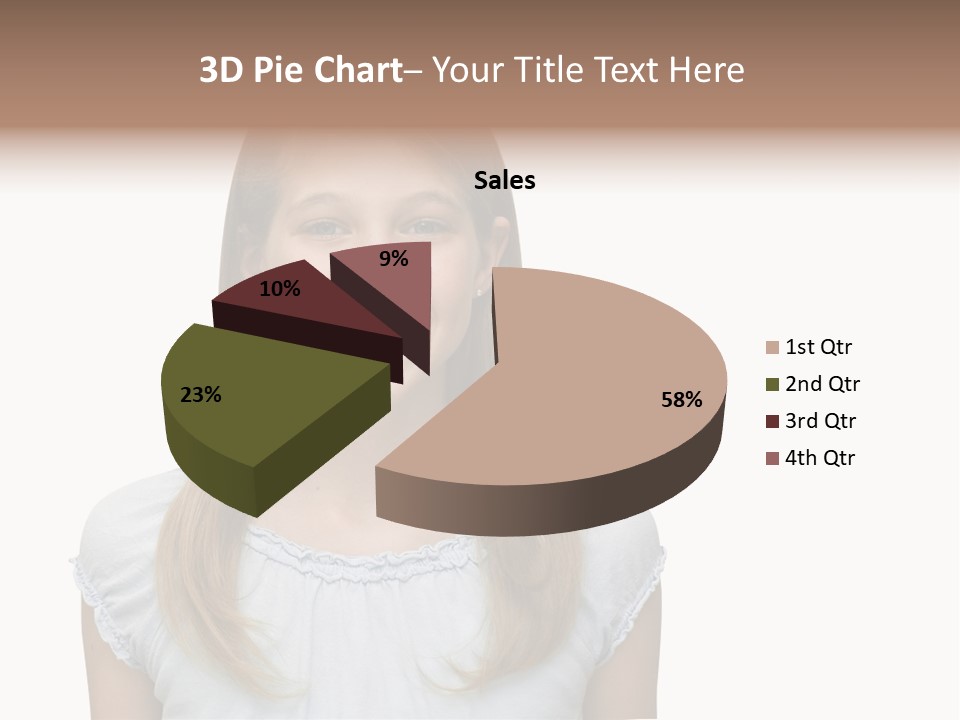 Cute Blonde PowerPoint Template