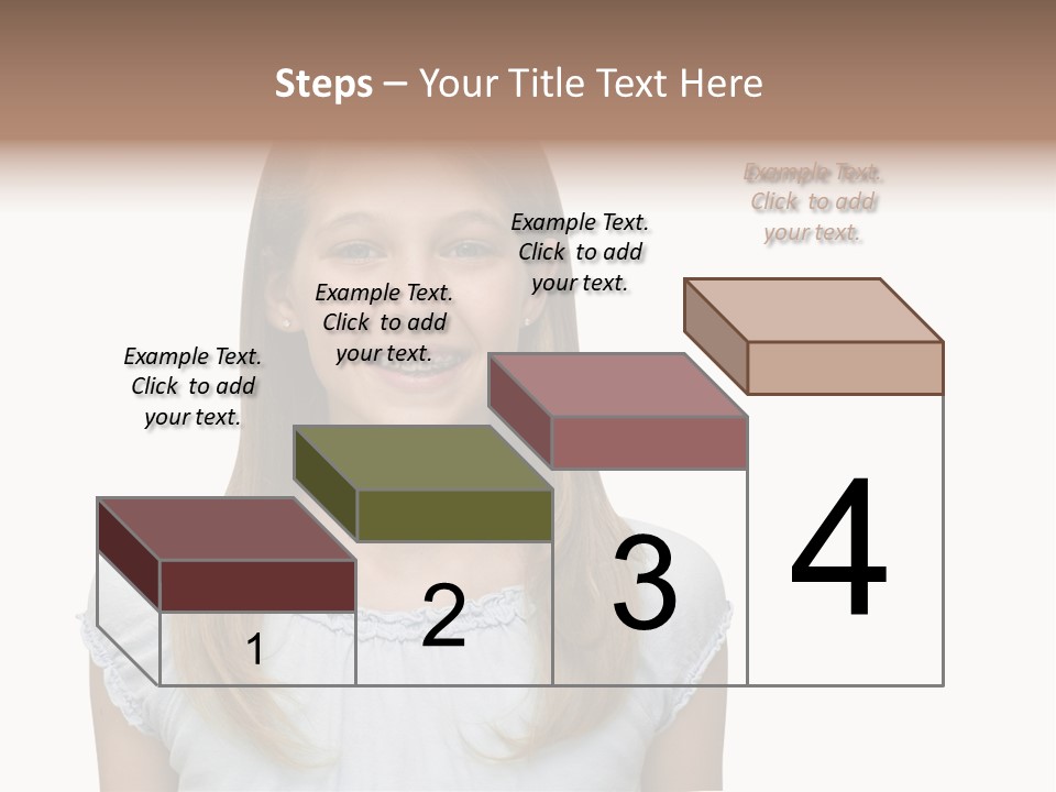 Cute Blonde PowerPoint Template