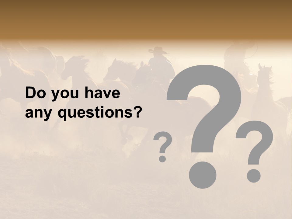 Two Cowboys Galloping And Roping Through The Desert PowerPoint Template