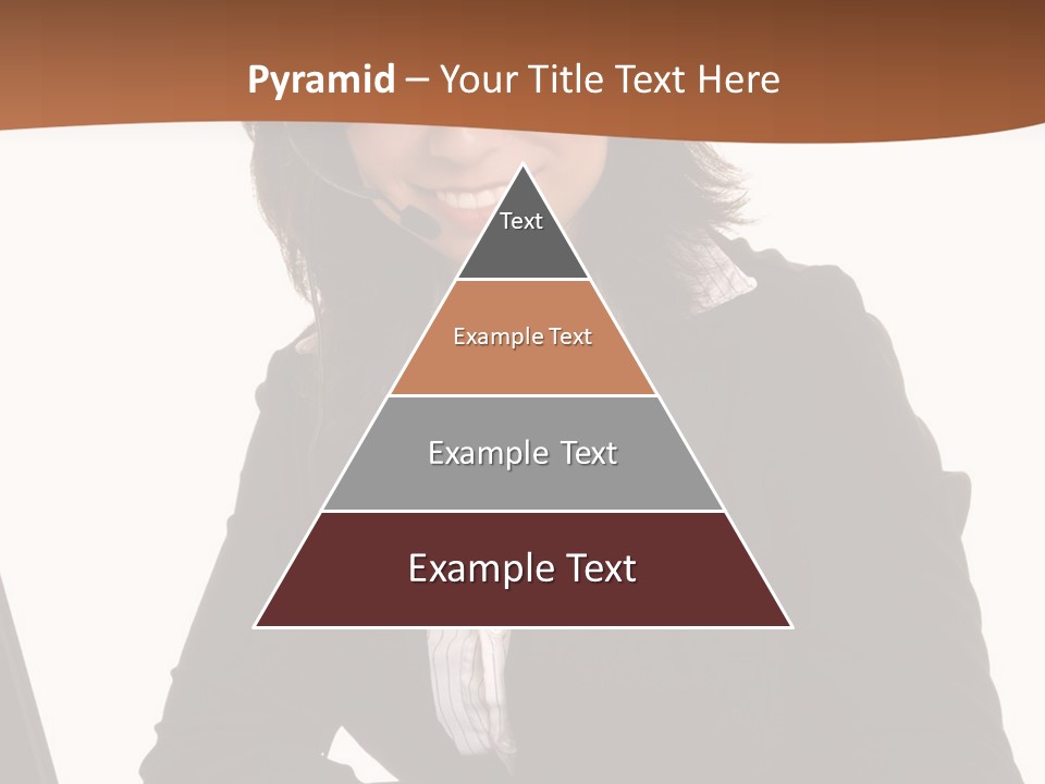 Lovely Latina Businesswoman Hard At Work On Computer PowerPoint Template
