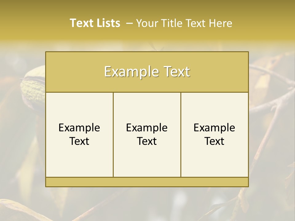 A Nut Tree With Nuts On It's Branches PowerPoint Template