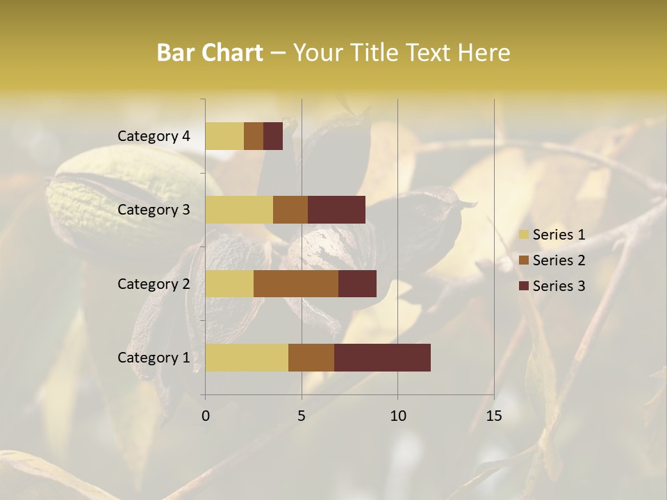 A Nut Tree With Nuts On It's Branches PowerPoint Template