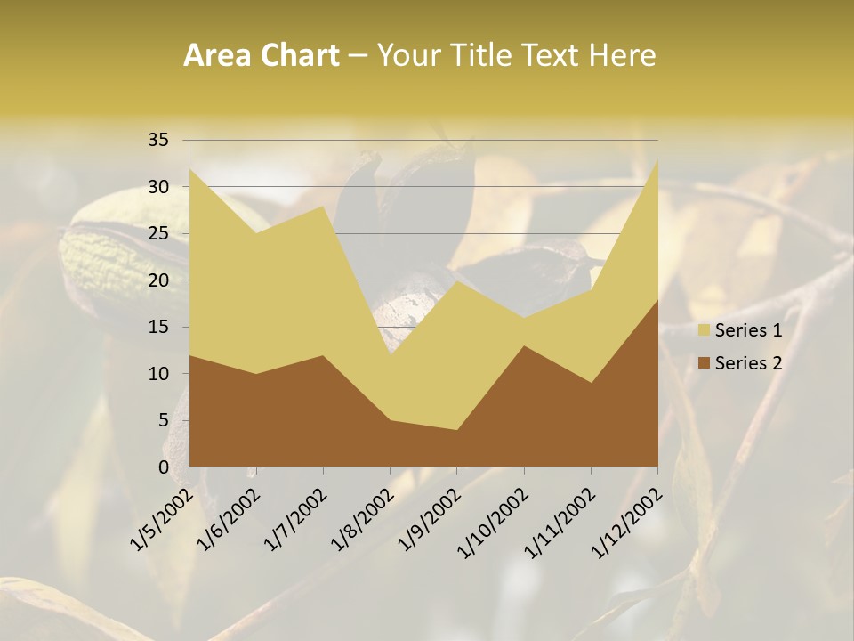 A Nut Tree With Nuts On It's Branches PowerPoint Template