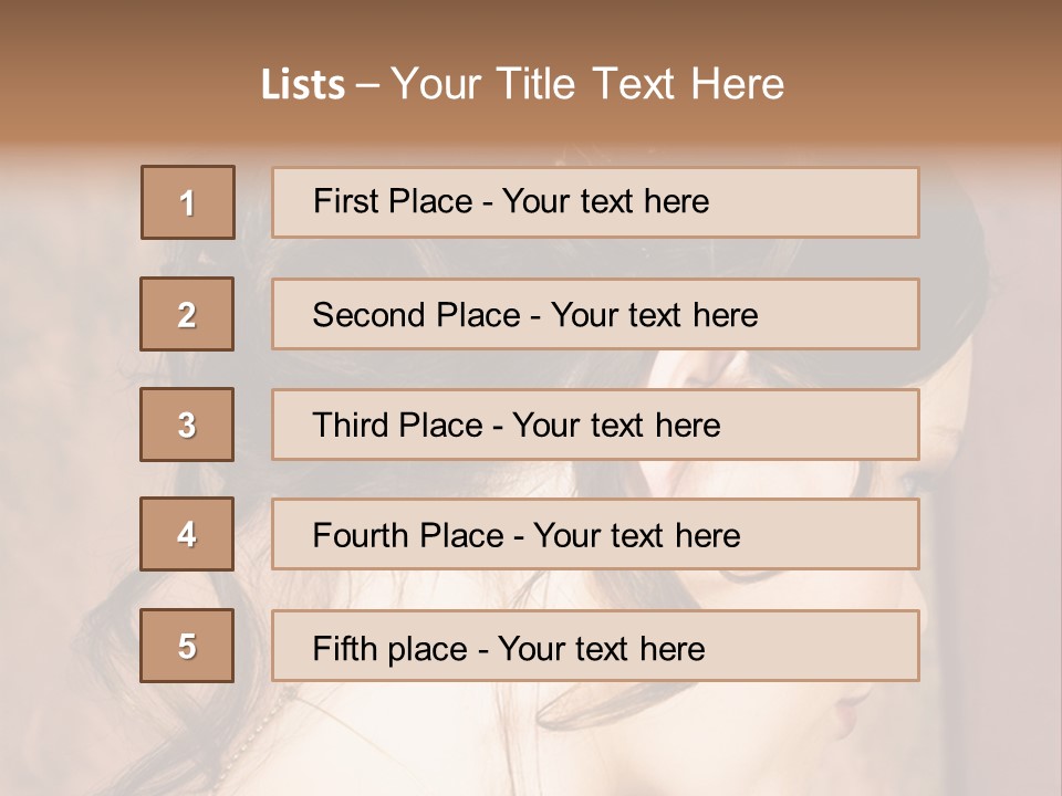 A Woman's Hair Is Shown With The Words, Name Of Presentation Company Name PowerPoint Template