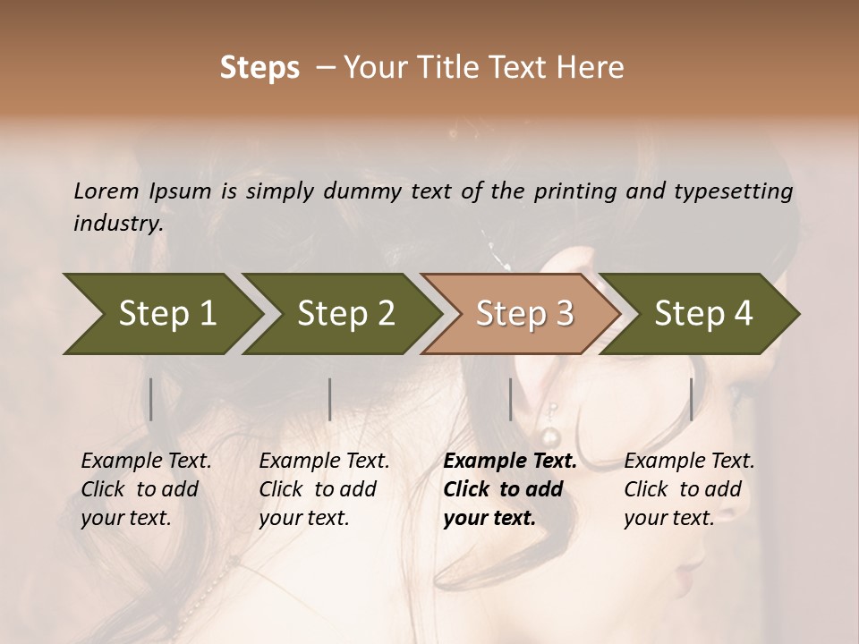 A Woman's Hair Is Shown With The Words, Name Of Presentation Company Name PowerPoint Template