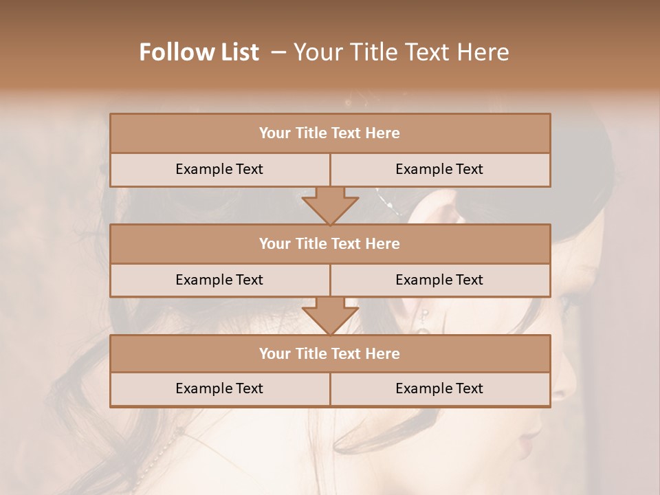 A Woman's Hair Is Shown With The Words, Name Of Presentation Company Name PowerPoint Template