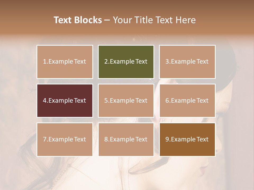 A Woman's Hair Is Shown With The Words, Name Of Presentation Company Name PowerPoint Template