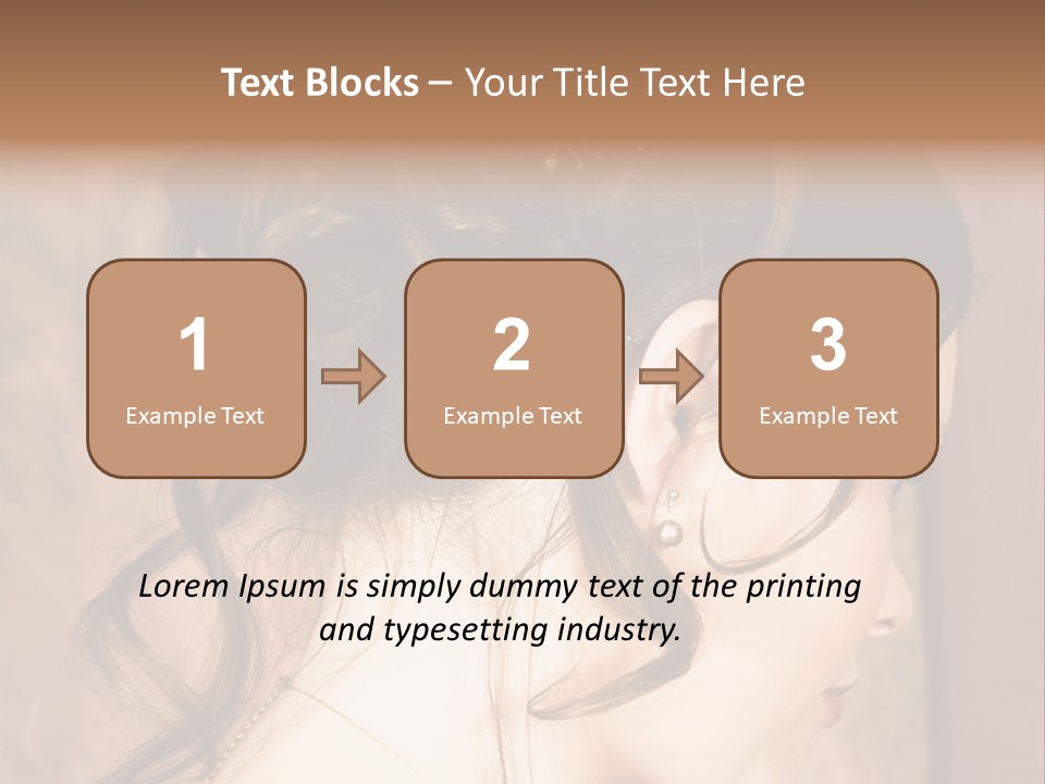 A Woman's Hair Is Shown With The Words, Name Of Presentation Company Name PowerPoint Template