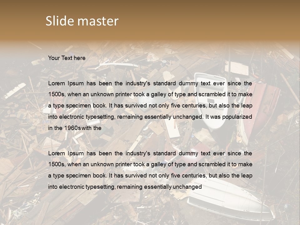 Aftermath Of A Storm PowerPoint Template